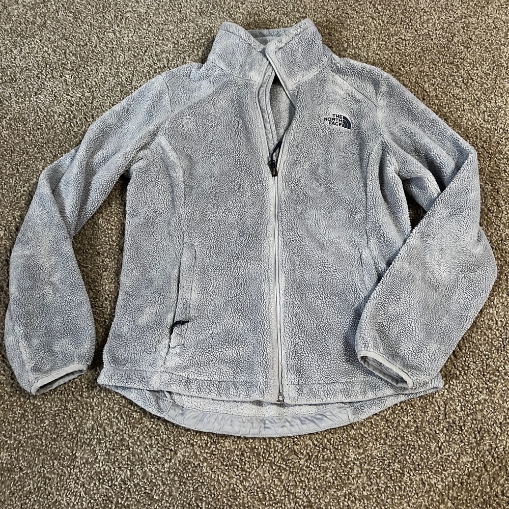 Fuzzy North Face jacket